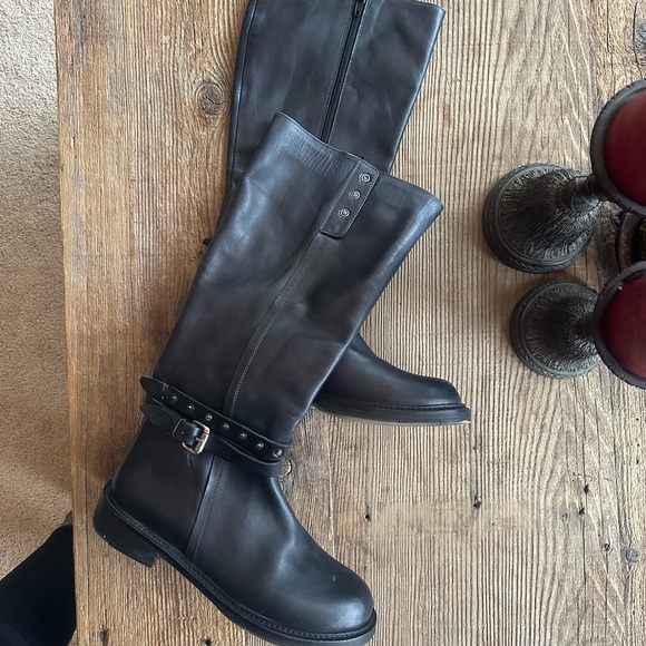 Vintage Foundry Co. Black Leather Tall Boots - Picture 2 of 11